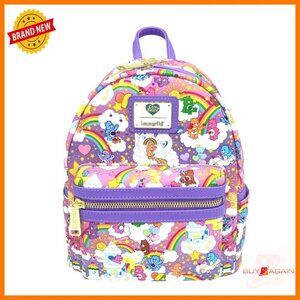 Care Bears Mini Shoulder Bag, Faux Leather, Adjustable Straps, Side Pockets